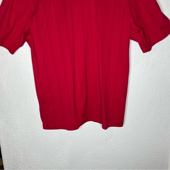 Tiger Woods Collection Red Dri-Fit Short Sleeve Men's Golf  Polo Shirt Sz Large - Picture 7 of 11